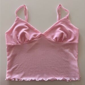 Soft Pink mesh tank